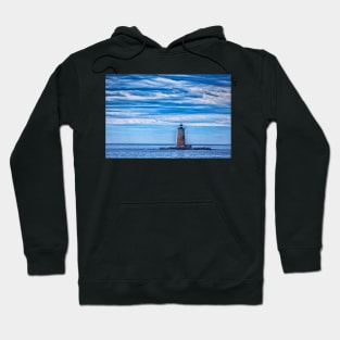 Whaleback Light, Kittery Maine Hoodie